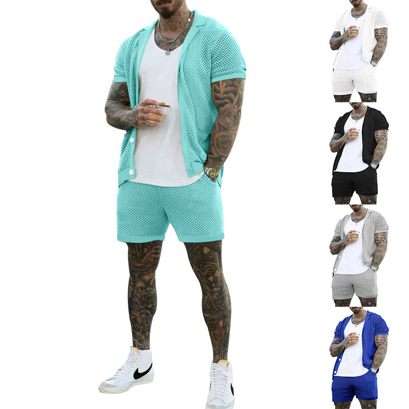 Ethan Collection | Lightweight Summer Shirt and Shorts Set with Breathable Fabric | Stylish Comfort for Beach and Casual Outings 4