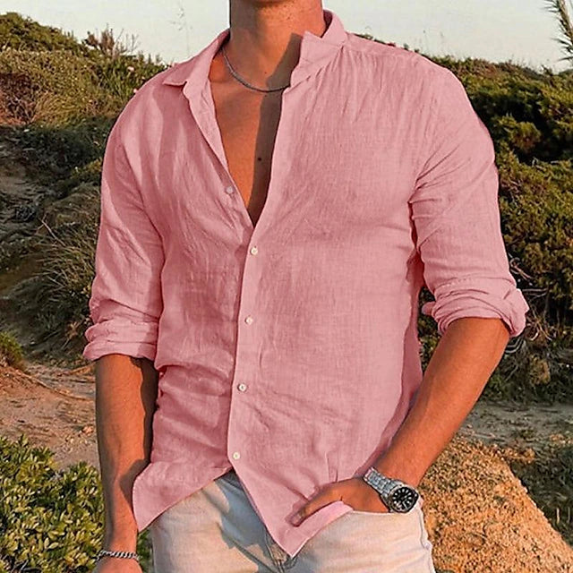 Ethan Collection | Men's Button-Down Casual Shirt with Spread Collar | Stylish Versatility for Any Occasion 2