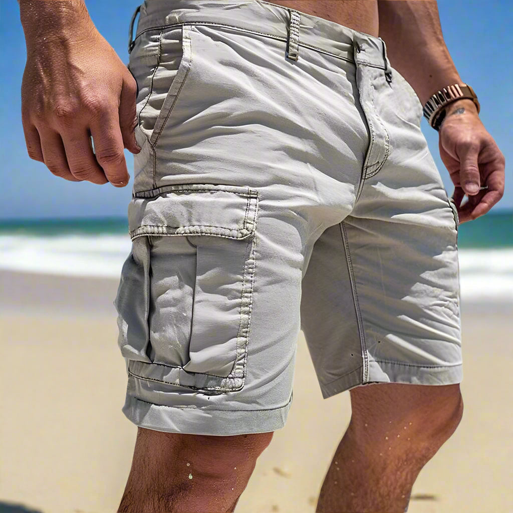 Ethan Collection | Men's Cargo Shorts with Breathable Cotton Fabric | Stylish Comfort for Outdoor Adventures 0