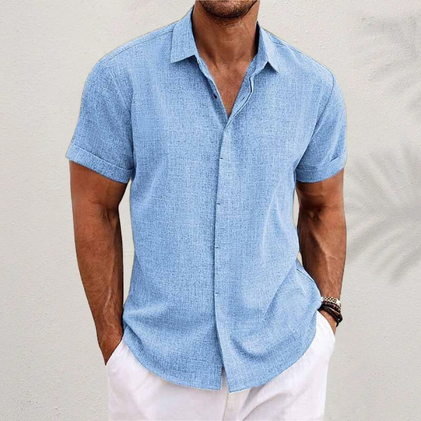 Ethan Collection | Men's Casual Short Sleeve Shirt with Relaxed Fit | Effortless Style for Every Occasion 10