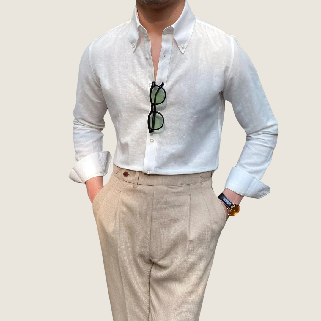 Ethan Collection | Men's Dress Shirt with Classic Button-Down Design | Timeless Style for Any Occasion 0