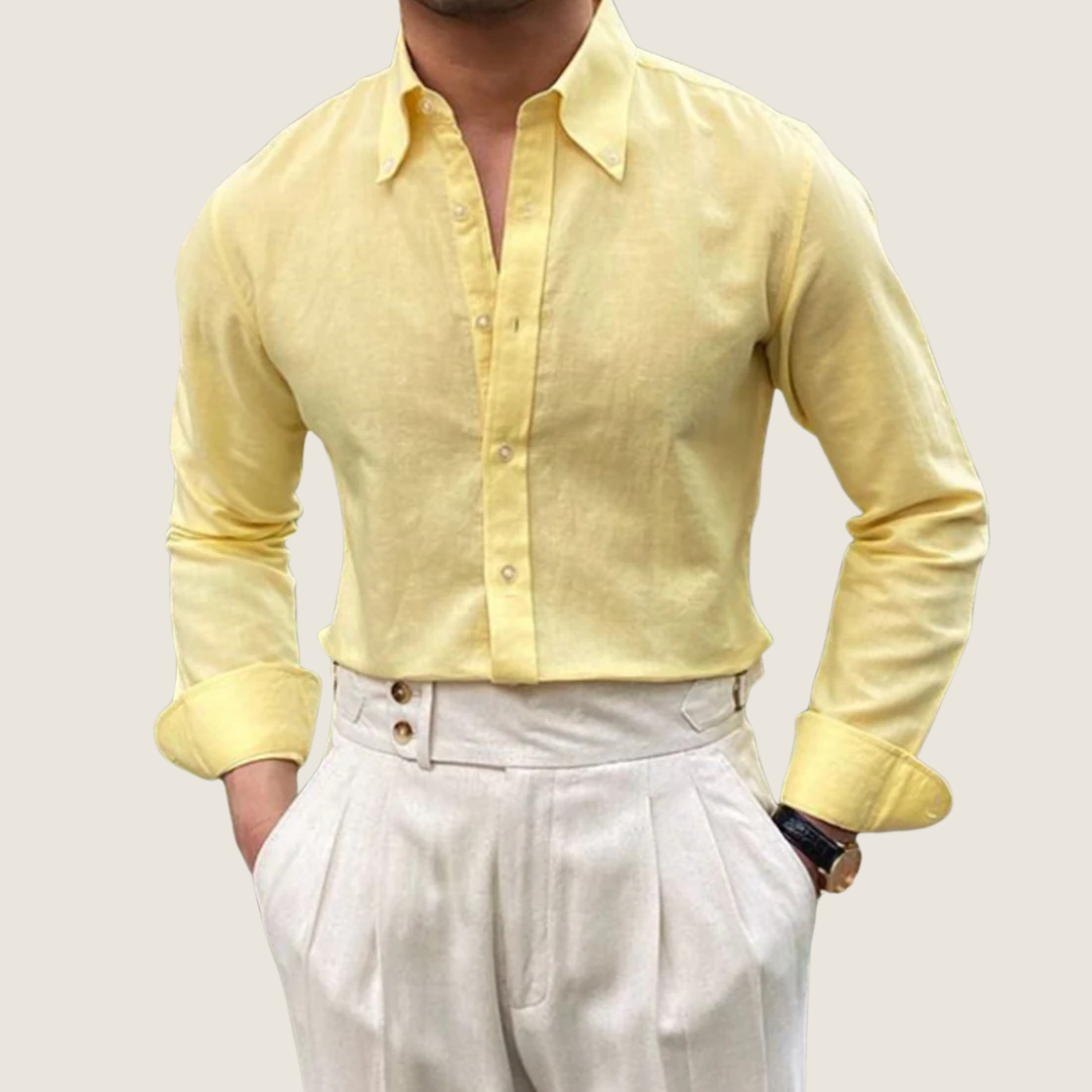 Ethan Collection | Men's Dress Shirt with Classic Button-Down Design | Timeless Style for Any Occasion 1