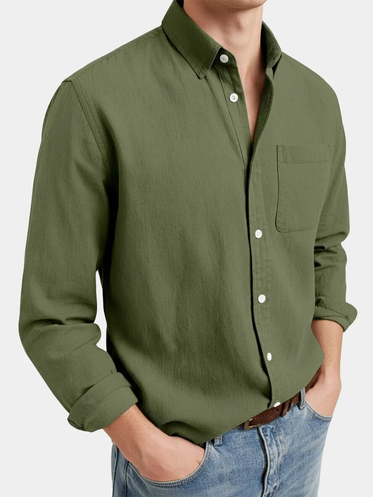 Ethan Collection | Men's Shirt with Acid Washed Cotton | Casual Style for Effortless Looks 9