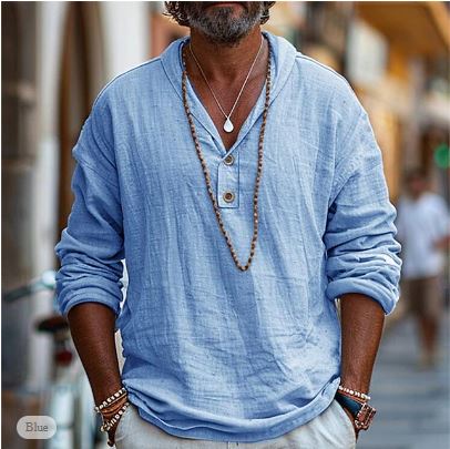 Ethan Collection | Men's Shirt with Button-Down Collar | Relaxed Fit for Effortless Style 0