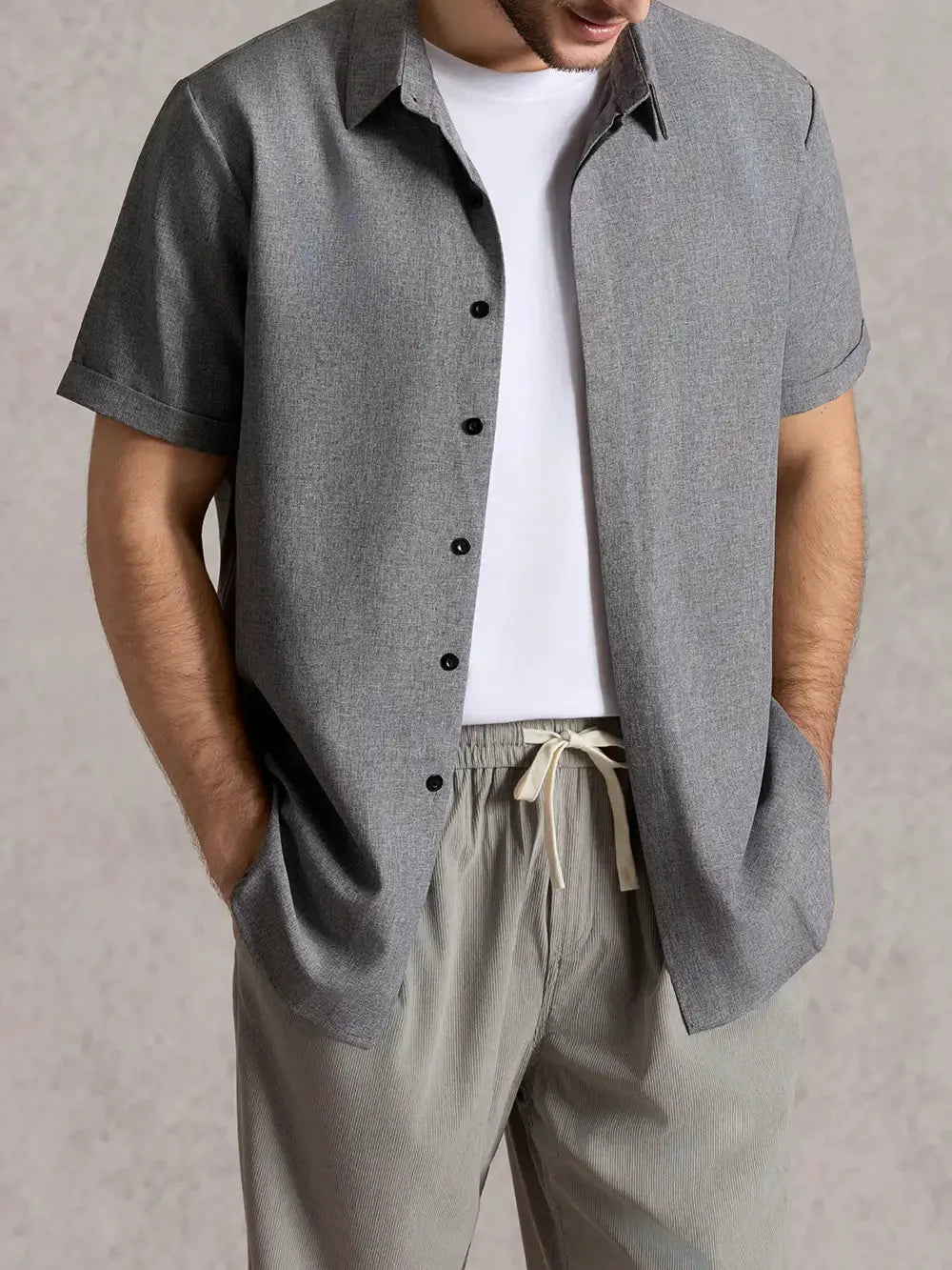 Ethan Collection | Men's Shirt with Linen-Cotton Blend | Comfortable Fit for Versatile Style 5
