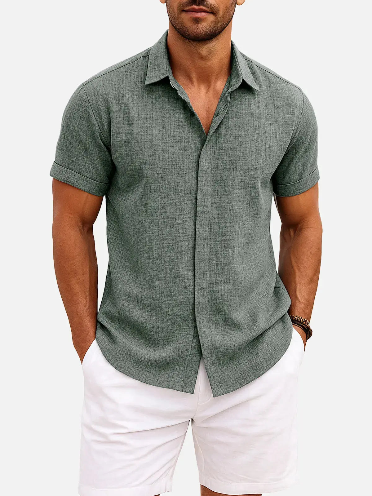 Ethan Collection | Men's Shirt with Linen-Cotton Blend | Comfortable Fit for Versatile Style 7