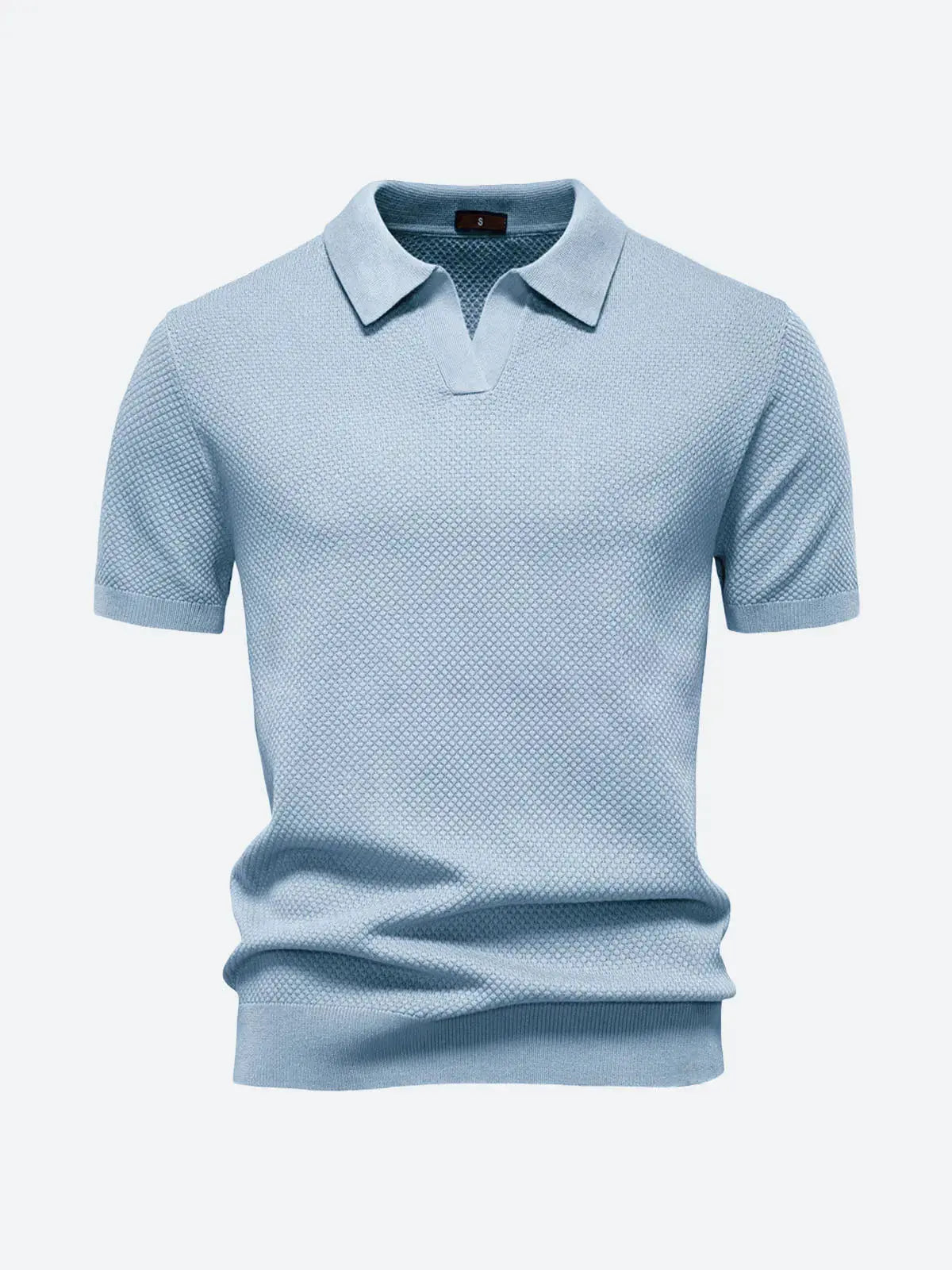 Liam Collection | Golf Polo Shirt for Men with Textured Knit Design | Breathable Comfort for Stylish Performance 10