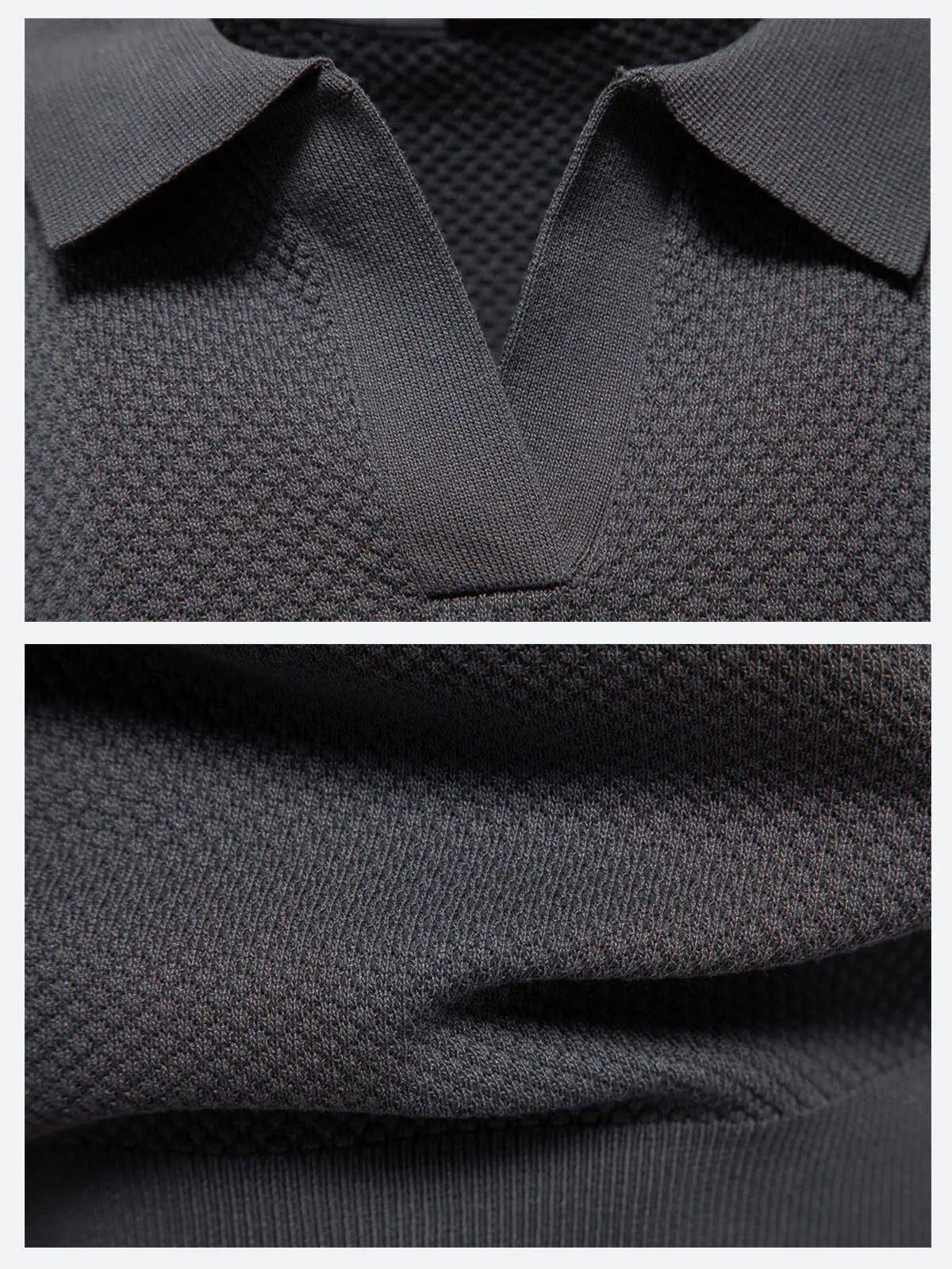 Liam Collection | Golf Polo Shirt for Men with Textured Knit Design | Breathable Comfort for Stylish Performance 4