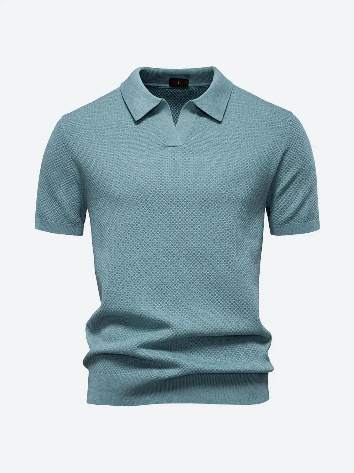Liam Collection | Golf Polo Shirt for Men with Textured Knit Design | Breathable Comfort for Stylish Performance 6