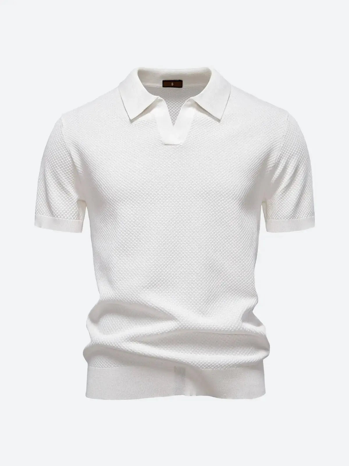 Liam Collection | Golf Polo Shirt for Men with Textured Knit Design | Breathable Comfort for Stylish Performance 9