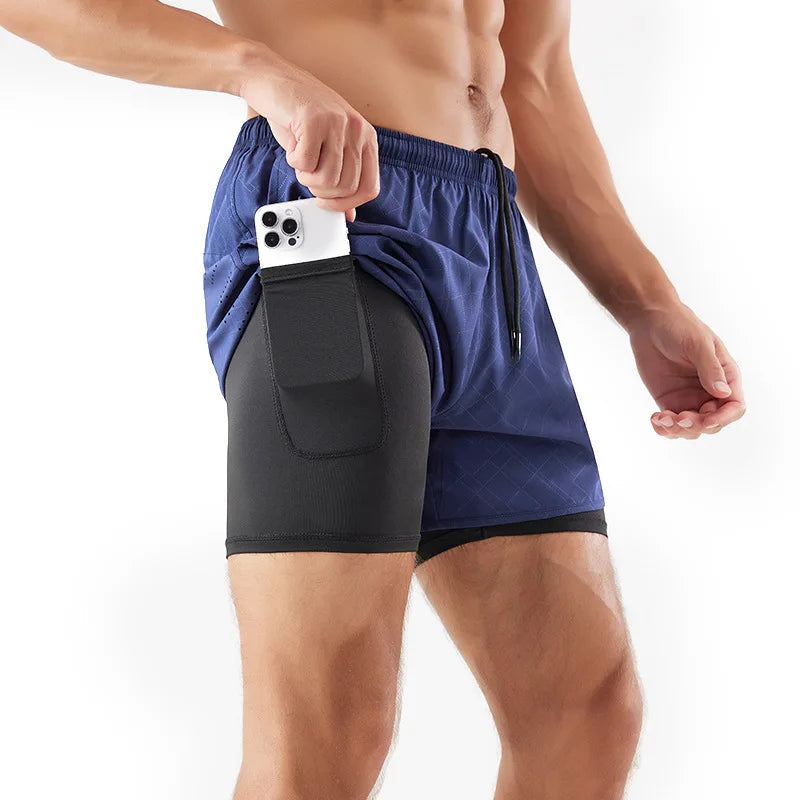 Men's Workout Shorts with Secure Phone Pocket | Quick-Dry Fabric for Comfortable Running and Gym Activities 10